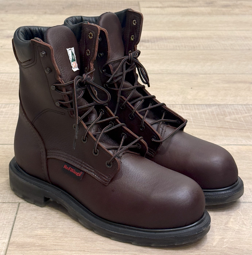 NEW RED WING 3508 SUPERSOLE 2.0 8-INCH CSA SAFETY TOE WORK BOOTS SZ 9 D
